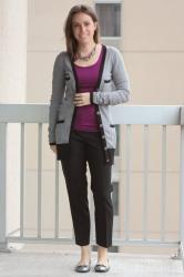 Purple & Gray at Work | Sophisticated Style Link Up