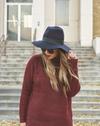 NAVY & BURGUNDY