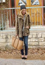 Leopard Coat + Vigoss Denim