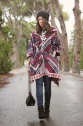 British poncho...