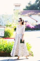 Story Tell: A Customized Floral Big Full Skirt