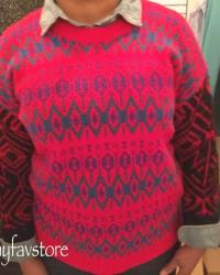 J. Crew Diamond Fair Isle Sweater 