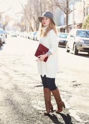 Chunky White Sweater