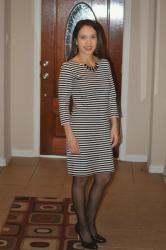 Striped dress and polka dots