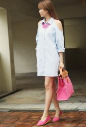 Fashion Fridays: Shopping on Taobao & My Cut-out Shoulder Shirt Dress