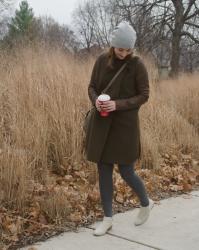 dotty, brown coats, and red cups