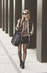 light brown sweater