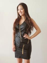 The Faux-leather Dress