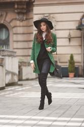 Green coat