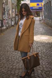 Total Demin & Camel Coat