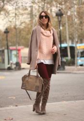 COZY CROPPED SWEATER | GRAN VIA, BARCELONA