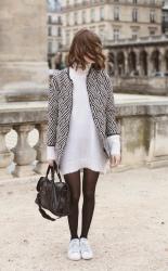 THE WHITE TURTELNECK DRESS