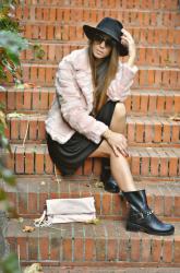 Pink Faux Fur Coat