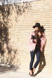 pink tassels cardigan