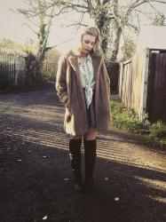 Fur Camel Coat #1