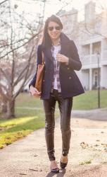 Navy / Plaid / Graphic Tee