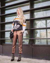 OUTFIT : ADIDAS AND BRONZE