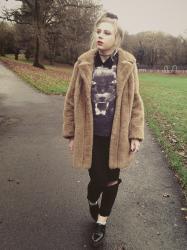 Faux Fur Camel Coat #2