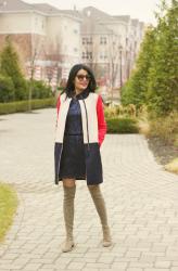 Lookbook : Colorblock Coat & Stuart Weitzman 'Lowland'