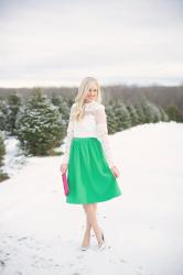 Midi Skirt + Lace