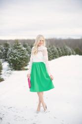 Midi Skirt + Lace 