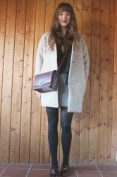 Outfit: Grey Oversize Coat