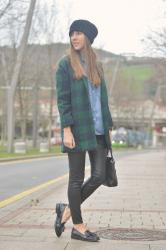 Green and Navy coat