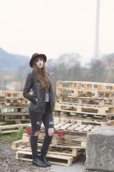 OUTFIT: Byebye 2014 - Leo Jacket, Boots & Bordeaux Hat