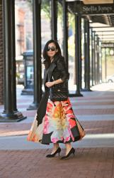 Last Day of 2014: Floral Full Skirt and Love