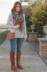 Blanket Scarf Outfit