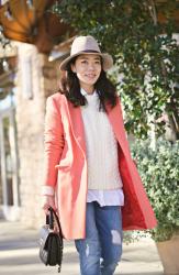 Hat On: Red Coat and Leopard Booties