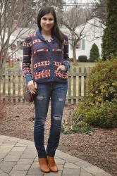 {outfit} Cozy Cardigan an Chloe Boots