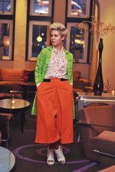 Orange wool culottes by HAiK with us