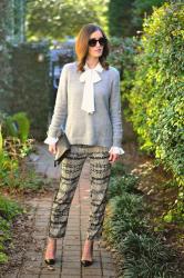 Gray skies, gray sweater, + WIWW Link-Up