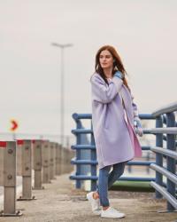 PURPLE OVERSIZE COAT