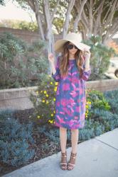 DIY FRIDAY: TROPICAL FLORALS + BOXY SHIFT DRESS TUTORIAL