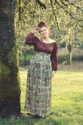 Maternity Wardrobe: 1970’s hippie dress and the honesty of Mondays.