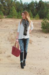 Leopard, Stripes and Ankle Booties