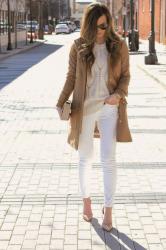 Winter White + Camel