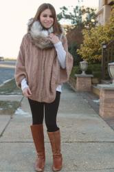 Look What I Got: Camel Cape Sweater