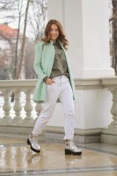 White Jeans & Military Shirt from KURTMANN.ro 