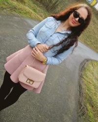 (OOTD) denim & favourite pink skirt