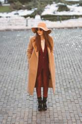 Camel, burgundy and beautiful light