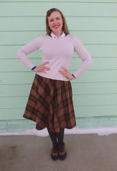 Outfit: Vintage Plaid Skirt 