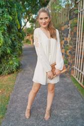 {Outfit}: Loose and Comfy White Summer Dress