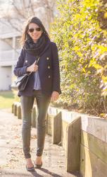 Navy + Black with Gold Accents