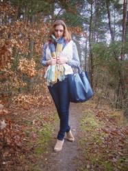 Me-Made-Mittwoch 21. Januar 2015 - Lammfellweste in Aktion Shearling vest in action