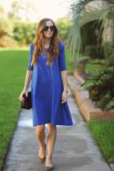 LITTLE BLUE SWING DRESS