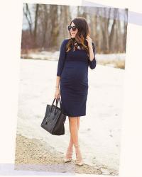 4 Adorable Maternity Outfits in Navy