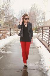 Thursday Mixer--Polka Dot Blazer